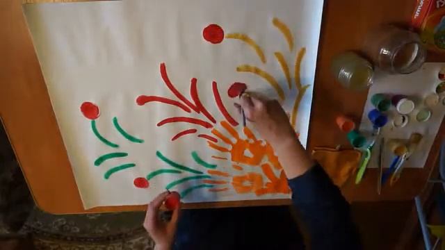 Рисование "Салют Победе" смотреть онлайн