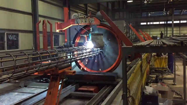 Станок для сварки каркасов буронабивных свай  HLZ1500B-12