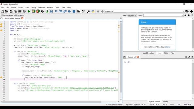 Build a Web App With Python and OpenCv  Image Editing App - Lecture  2