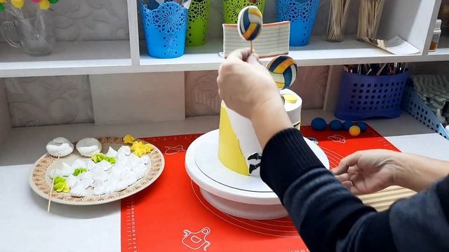 Оформление тортика для волейболиста!