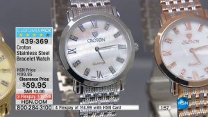 Croton Stainless Steel Bracelet Watch