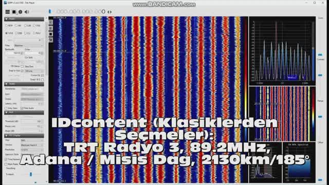 25.05.2019 07:51UTC, [Es], Неопознанная станция и  TRT Radyo 3, Турция,  89.2МГц