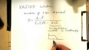 FIR filter design by windowing: Kaiser window, theory (0000,Py)