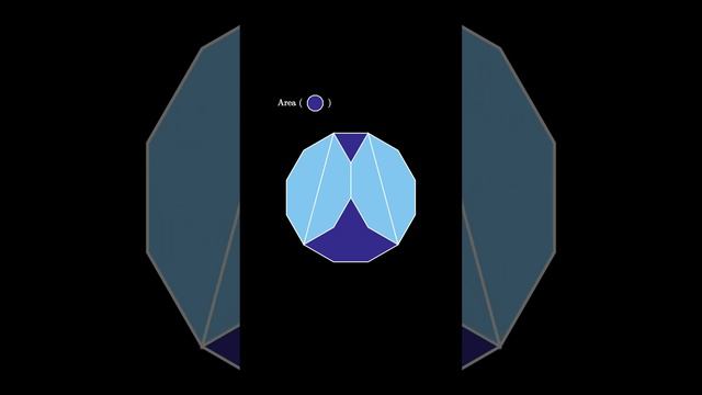 Area of dodecagon from a square!