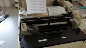 ASMR Epson tm-u950 dot matrix printer / музыкальная шкатулка