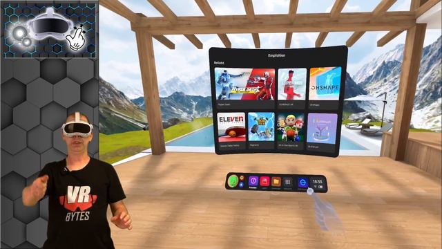 Pico 4 VR / Deutsch / Hand Tracking und Entwickler Modus / Tutorial / Color Passtrough смотреть онлайн