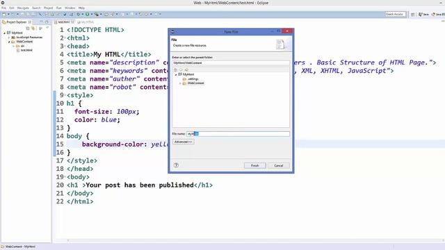 HTML5 Tutorial For Beginners 8 # Intro to HTML & CSS