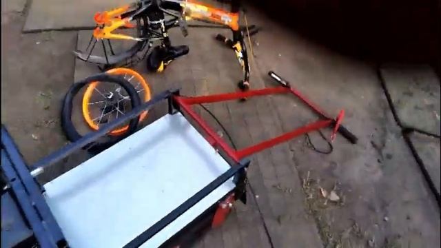 Самодельный мотобуксировщик(гусеница 380 мм длинна 2171 мм).1-я серия. смотреть онлайн