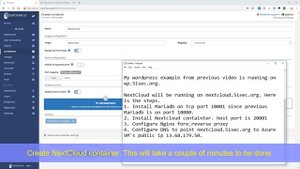 Install NextCloud Container Using Portainer -1