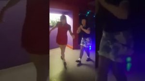 Skinhead girls dancing