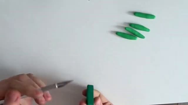 МИНИ ОГУРЦЫ из полимерной глины -  Как лепить Мини овощи своими руками