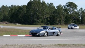 Ferrari F355 on the track