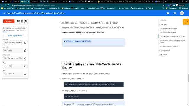 Learning Cloud- Create App Engine and deploy Application in it in Google cloud смотреть онлайн