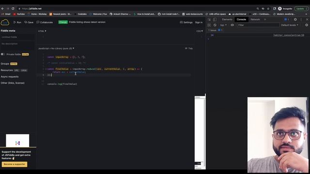 Reduce function in Javascript from scratch | Polyfill