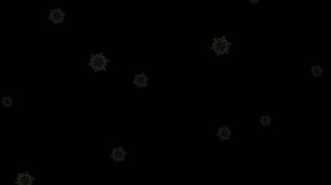 Футаж. Снежинки на чёрном фоне 1