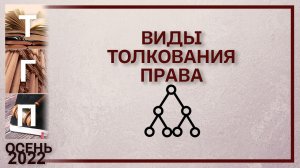 Виды толкования права