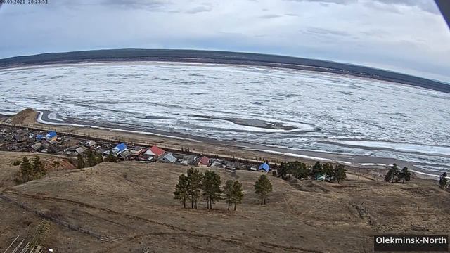 Ледоход 2021 - р. Лена - Олекминск - Север - 2021-05-06 смотреть онлайн