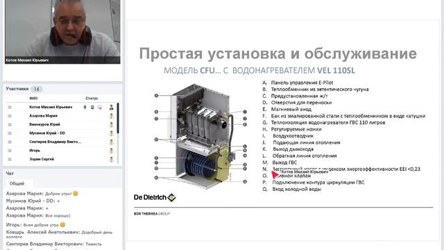 Вебинар De Dietrich: "Обновление в линейке чугунных котлов. Essencio EcoNox CF/CFU". смотреть онлайн