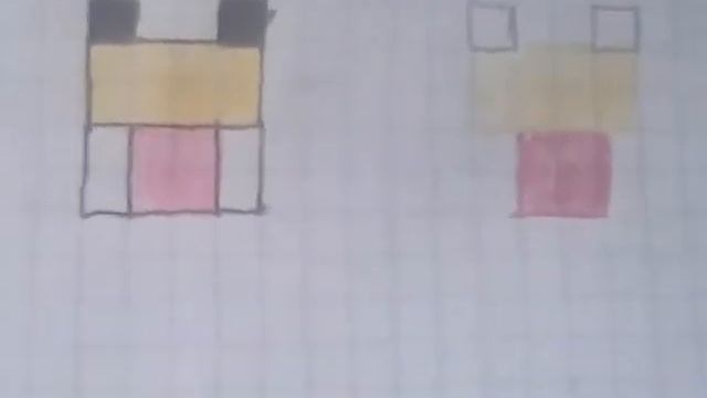 Рисуем курицу из майнкрафта