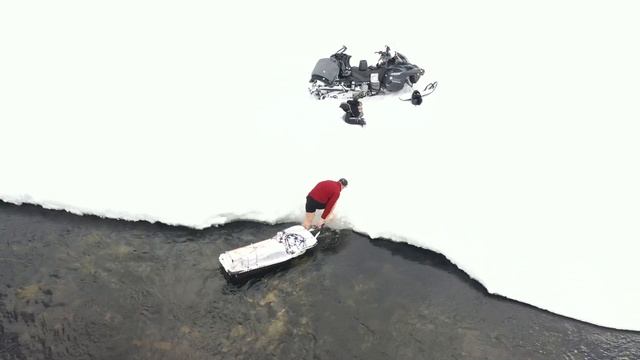 Тур на снегоходе Lynx commander по Шарью. Красивейшее место, чарующее своей живописностью! смотреть онлайн