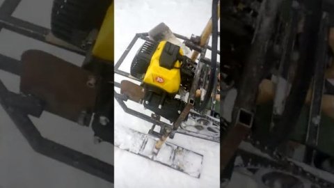 детский снегоход своими руками,буран