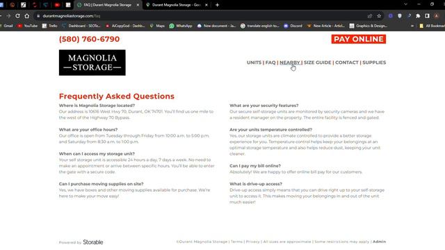 Durant Magnolia Storage смотреть онлайн