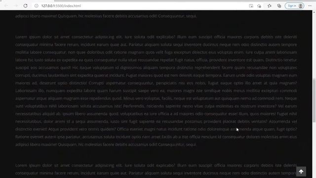 Back To Top Scroll To Top Button Using HTML5 CSS and JavaScript