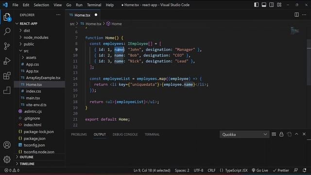 React TypeScript - 7: Rendering Lists смотреть онлайн