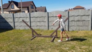 Как сделать стойку для гамака/САДОВАЯ МЕБЕЛЬ/СТОЙКА  ДЛЯ ГАМАКА.