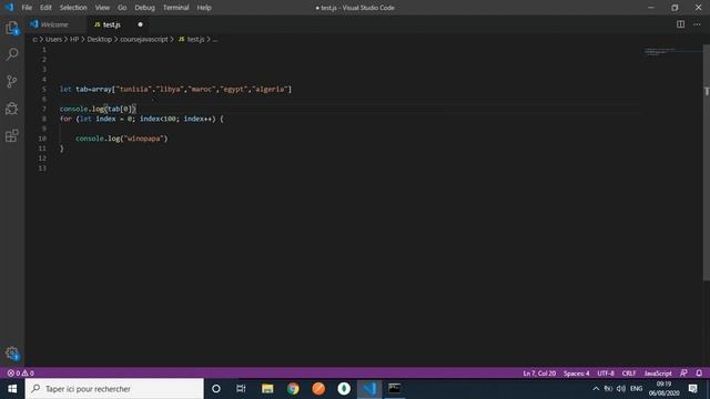 Learn JAVASCRIPT In Arabic #10: Loop And Foreach In JAVASCRIPT And How To Use With Tables?