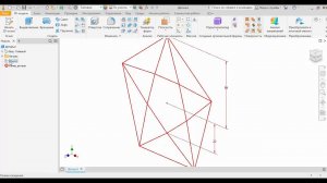 Модель детали "Звезда" в Autodesk Inventor