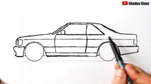 Как нарисовать Мерседес W126