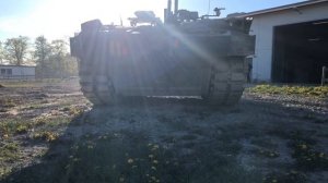 Strv 103 S-Tank demonstrating suspension at Arsenalen