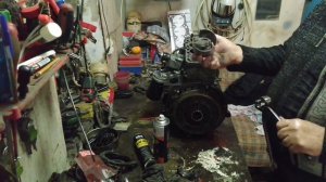 Сборка двигателя Ауди 80.