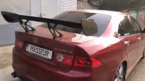 Кастомный выхлоп и 4-2-1 Honda Accord 7 2.4 TypeS