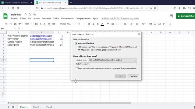 Como criar e abrir arquivos .csv corretamente смотреть онлайн