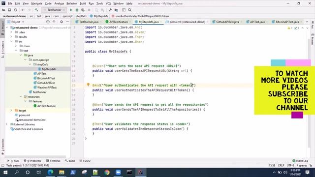 RestAssured Tutorial - How to setup a Automation Framework with Rest Assured and Cucumber? смотреть онлайн