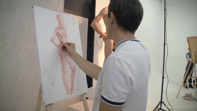 Александр Рыжкин об этапах рисования. Третья часть, о фигуре смотреть онлайн