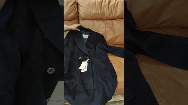 Пальто 101801 Max Mara. Цвет ультрамарин, размер 46