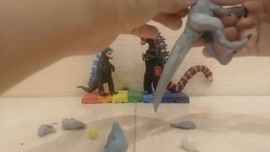 Как слепить ГОДЗИЛУ 1998 ГОДА из пластилина