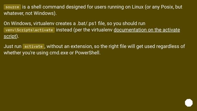 Issue with virtualenv - cannot activate смотреть онлайн