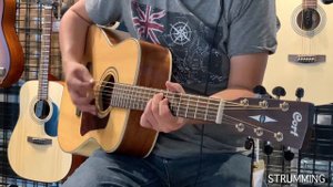 CORT L100C Acoustic Guitar Sound Test (No effect!)