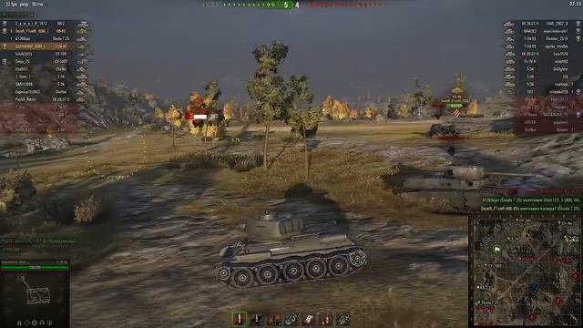 #1.World of Tanks ! Случайный бой 7 килов взводом из 2 человек! смотреть онлайн