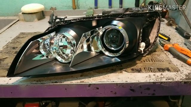 Ауди Q7 замена линзы. Супер тяжелое машина супер тяжкое растерзание фары. смотреть онлайн
