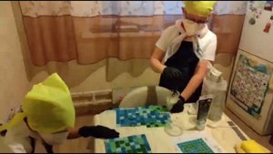 Московский детский чемпионат «Мастерята» по компетенции «Облицовка плиткой».