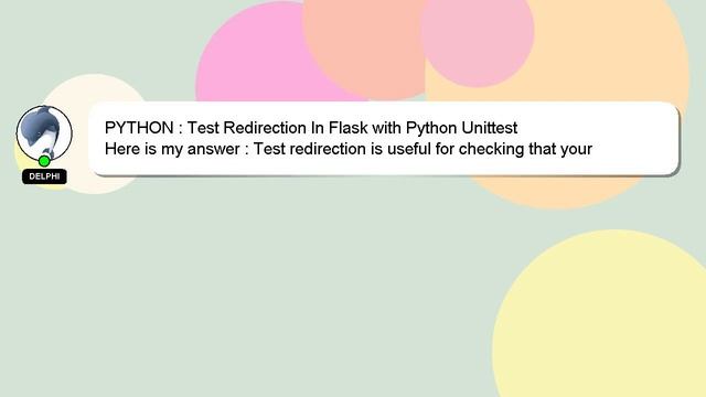 PYTHON : Test Redirection In Flask with Python Unittest