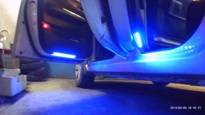 LED подсветка дверей на Lifan Solano