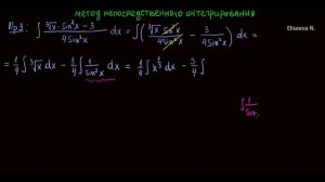 Интегралы 1.3 Метод непосредственного интегрирования. Часть 3 (720p)