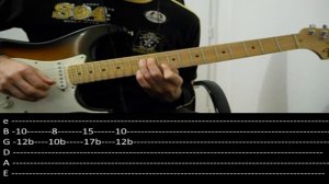 RHCP - Dani California (Guitar lesson with TAB)